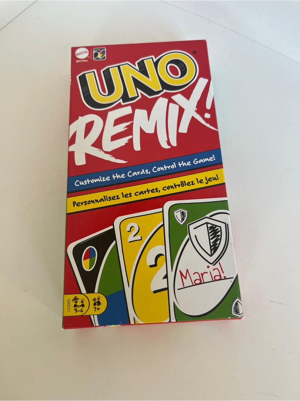 Mattel UNO Remix Card Game - Red, Yellow, Green, Blue